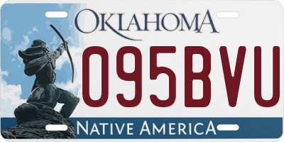 OK license plate 095BVU