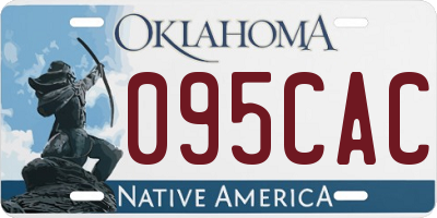 OK license plate 095CAC