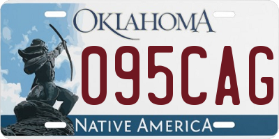 OK license plate 095CAG