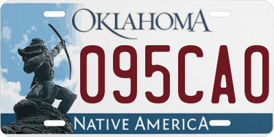 OK license plate 095CAO