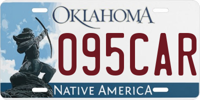 OK license plate 095CAR