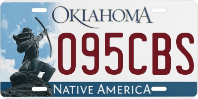 OK license plate 095CBS
