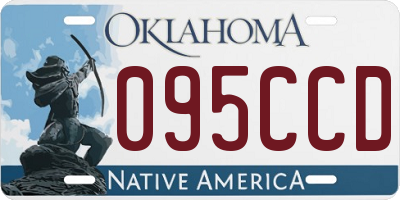 OK license plate 095CCD