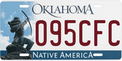 OK license plate 095CFC