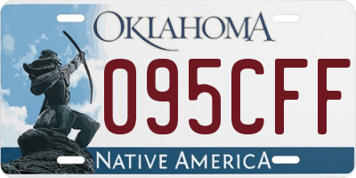 OK license plate 095CFF