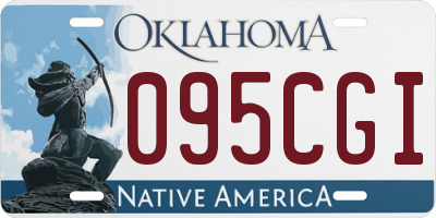 OK license plate 095CGI