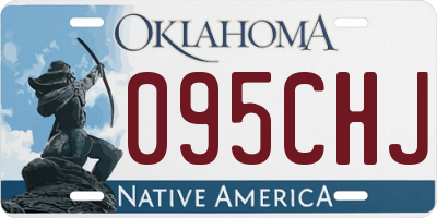 OK license plate 095CHJ