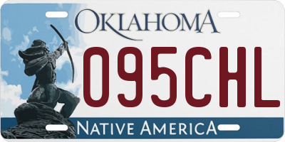OK license plate 095CHL