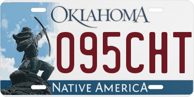 OK license plate 095CHT