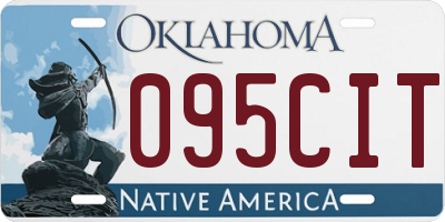 OK license plate 095CIT