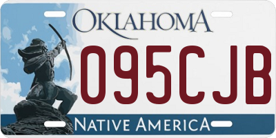 OK license plate 095CJB