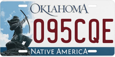 OK license plate 095CQE