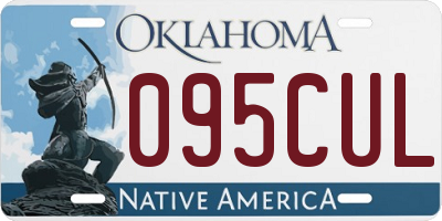 OK license plate 095CUL