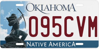 OK license plate 095CVM