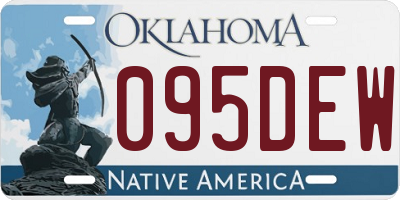 OK license plate 095DEW