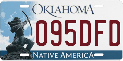 OK license plate 095DFD