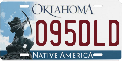 OK license plate 095DLD