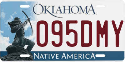 OK license plate 095DMY