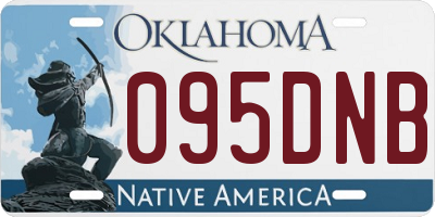 OK license plate 095DNB