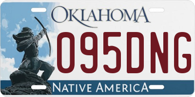 OK license plate 095DNG