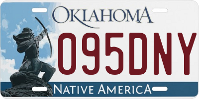 OK license plate 095DNY