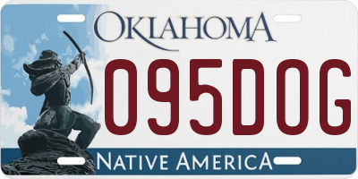 OK license plate 095DOG