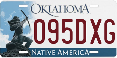 OK license plate 095DXG