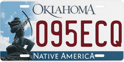 OK license plate 095ECQ