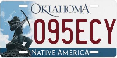 OK license plate 095ECY