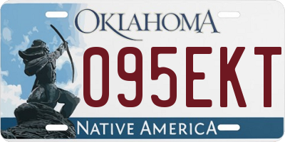 OK license plate 095EKT