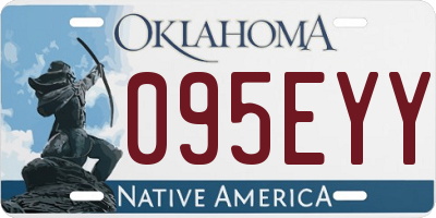 OK license plate 095EYY