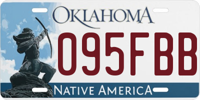 OK license plate 095FBB