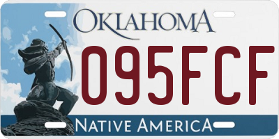 OK license plate 095FCF