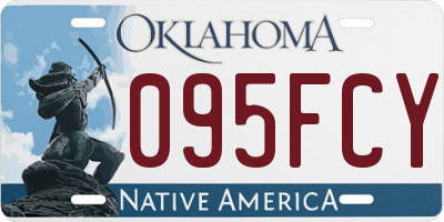 OK license plate 095FCY
