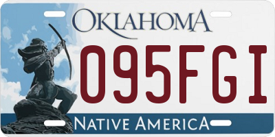 OK license plate 095FGI