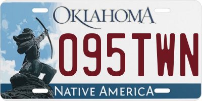 OK license plate 095TWN