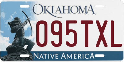 OK license plate 095TXL