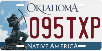 OK license plate 095TXP