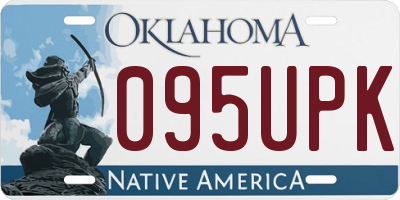 OK license plate 095UPK