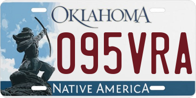 OK license plate 095VRA