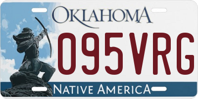 OK license plate 095VRG