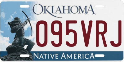OK license plate 095VRJ