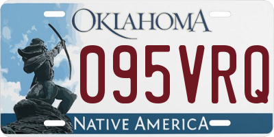 OK license plate 095VRQ