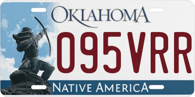 OK license plate 095VRR
