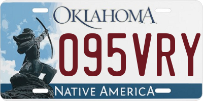 OK license plate 095VRY