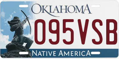 OK license plate 095VSB