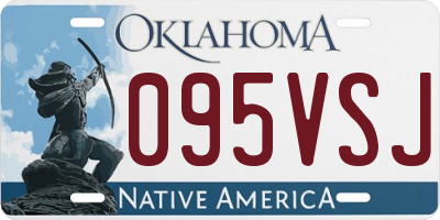 OK license plate 095VSJ