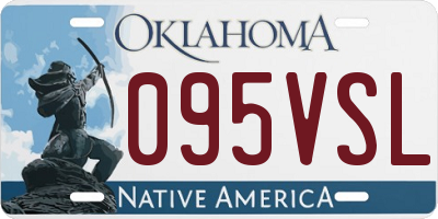 OK license plate 095VSL