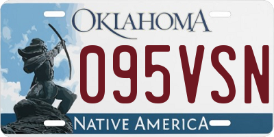 OK license plate 095VSN