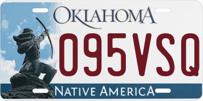 OK license plate 095VSQ